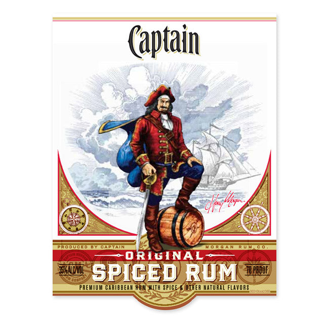 captain morgan label
